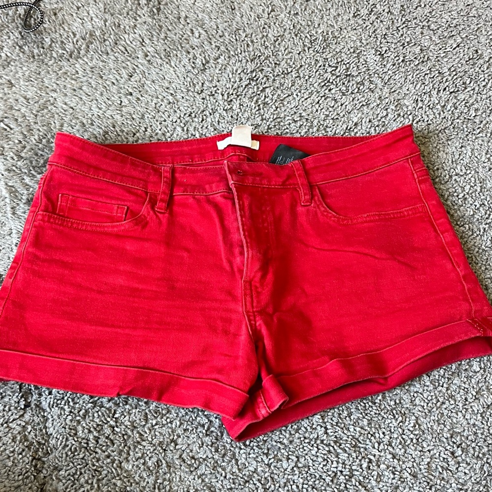 H&M red shorts, size 8,